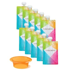 Reusable Baby Food Pouches. 10 Pack