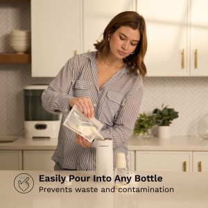 Reusable Breastmilk Storage Bags. 10 Pack. Includes Filling Funnel