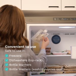 Reusable Breastmilk Storage Bags. 10 Pack. Includes Filling Funnel