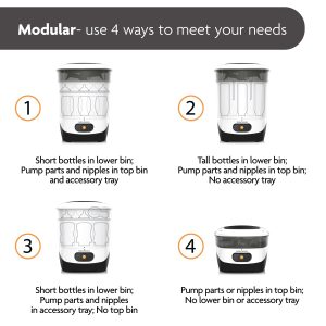 One Step? Baby Bottle Sterilizer – 4 in 1 largest capacity Electric Steam Sterilizer